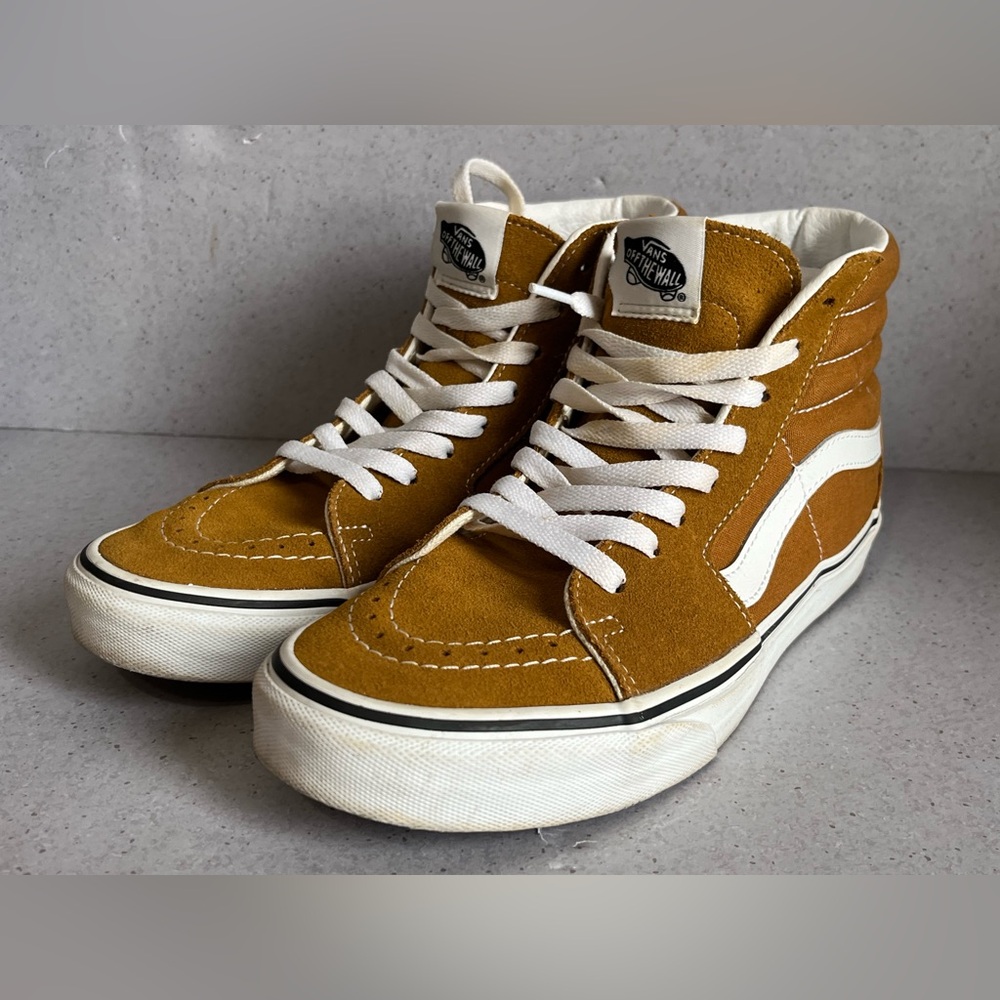 Vans Sk8-Hi Desert Casual Shoes Desert Sun/True White Skate Mens 7.5 | Women’s 9